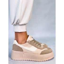 BM Deportivas plataforma Foret Kaki beige 5