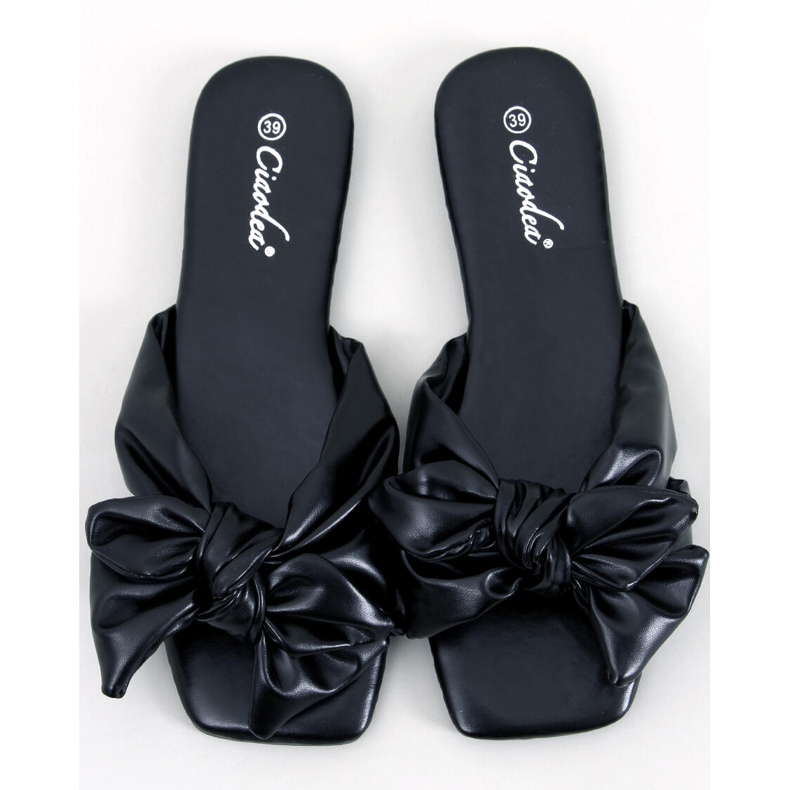 Pantuflas lazo Minnen Black negro 1