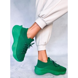 PA1 zapatillas estilo calcetín Callens Verde 2