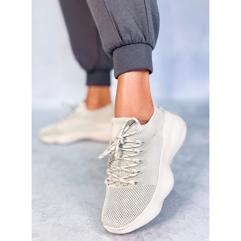 Callens Zapatillas estilo calcetín Beige 1