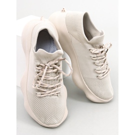 Callens Zapatillas estilo calcetín Beige 3
