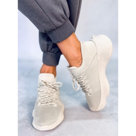 Callens Zapatillas estilo calcetín Beige 4
