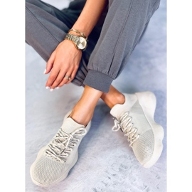 Callens Zapatillas estilo calcetín Beige 5