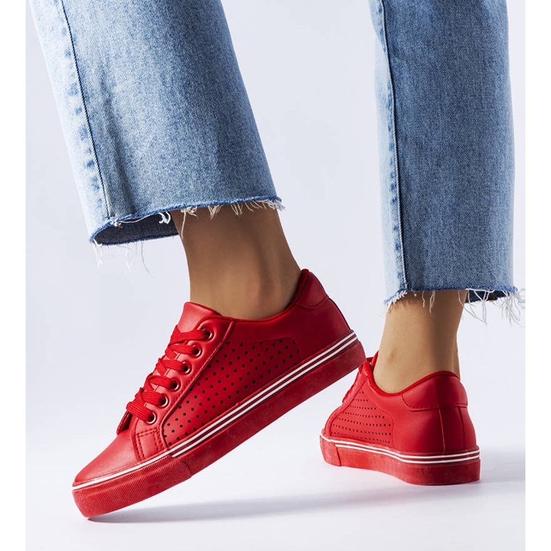 BM Zapatillas deportivas en ecopiel rojas de Joffre rojo 1