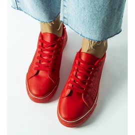 BM Zapatillas deportivas en ecopiel rojas de Joffre rojo 2