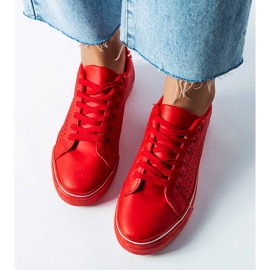BM Zapatillas deportivas en ecopiel rojas de Joffre rojo 3