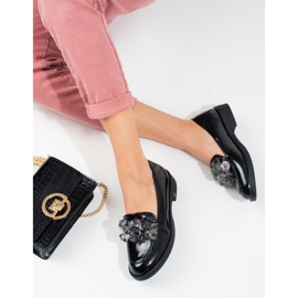 W. Potocki Zapatos mujer lacados con adorno Potocki negro 7