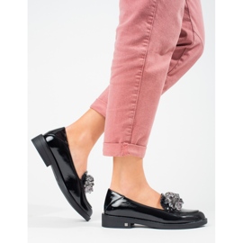 W. Potocki Zapatos mujer lacados con adorno Potocki negro 4