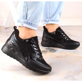 Zapatos con cordones de mujer eVento negro 9