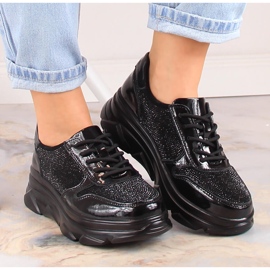 Zapatos mujer charol con circonitas negro Filippo DP2138 3