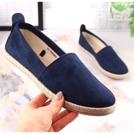 Alpargatas mujer azul marino Potocki 16009 slip-on 5