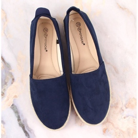 Alpargatas mujer azul marino Potocki 16009 slip-on 7
