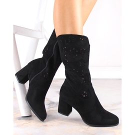 M. DASZYŃSKI Botas cowboy primavera mujer negras M.Daszyński SA156-11 negro 1 M. DASZYŃSKI Botas cowboy primavera mujer negras M.Daszyński SA156-11 negro 1