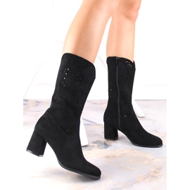 M. DASZYŃSKI Botas cowboy primavera mujer negras M.Daszyński SA156-11 negro 2