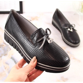 Zapatos plataforma mujer negros calados Jezzi RMR2268-2 4