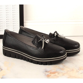 Zapatos plataforma mujer negros calados Jezzi RMR2268-2 5