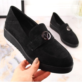 Zapatos mujer ante plataforma negra Vinceza 10857 negro 2