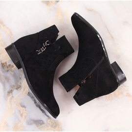 Botines mujer calados ante negro Vinceza 10885 3