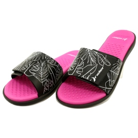 Zapatillas de piscina Rider 83331 AD447 blanco negro rosado 3