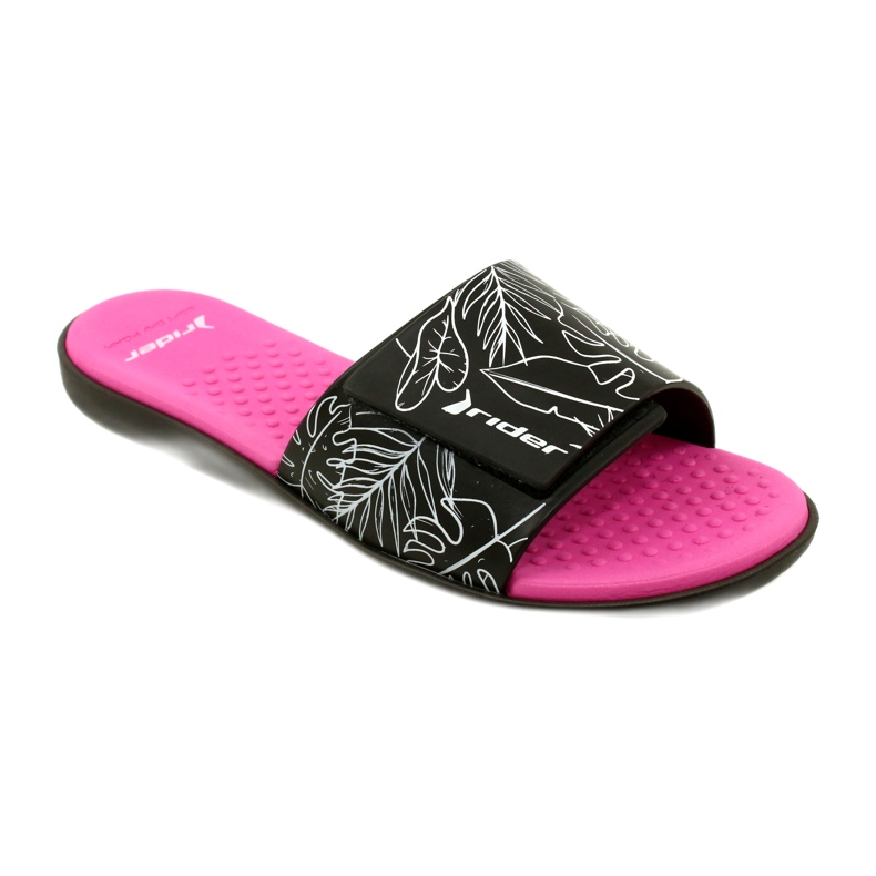 Zapatillas de piscina Rider 83331 AD447 blanco negro rosa 1