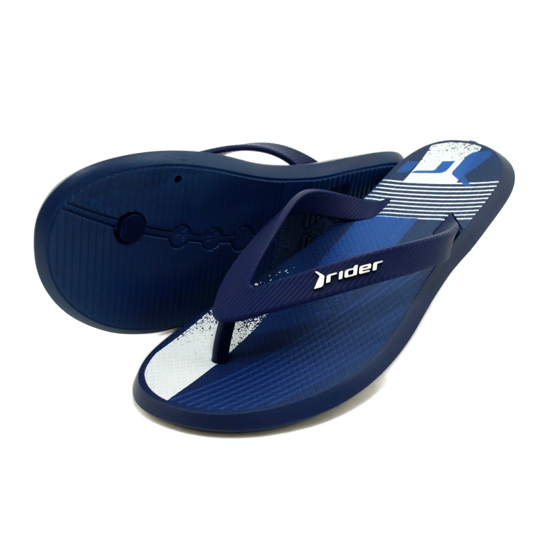 Chanclas Hombre Rider 83419 AH972 Azul/Blanco 4