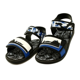 Sandalias de niños Rider 83453 AG294 Negro/Azul/Blanco 3