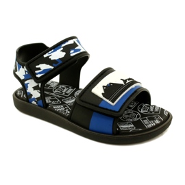 Sandalias de niños Rider 83453 AG294 Negro/Azul/Blanco 1