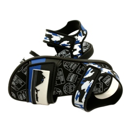 Sandalias de niños Rider 83453 AG294 Negro/Azul/Blanco 5