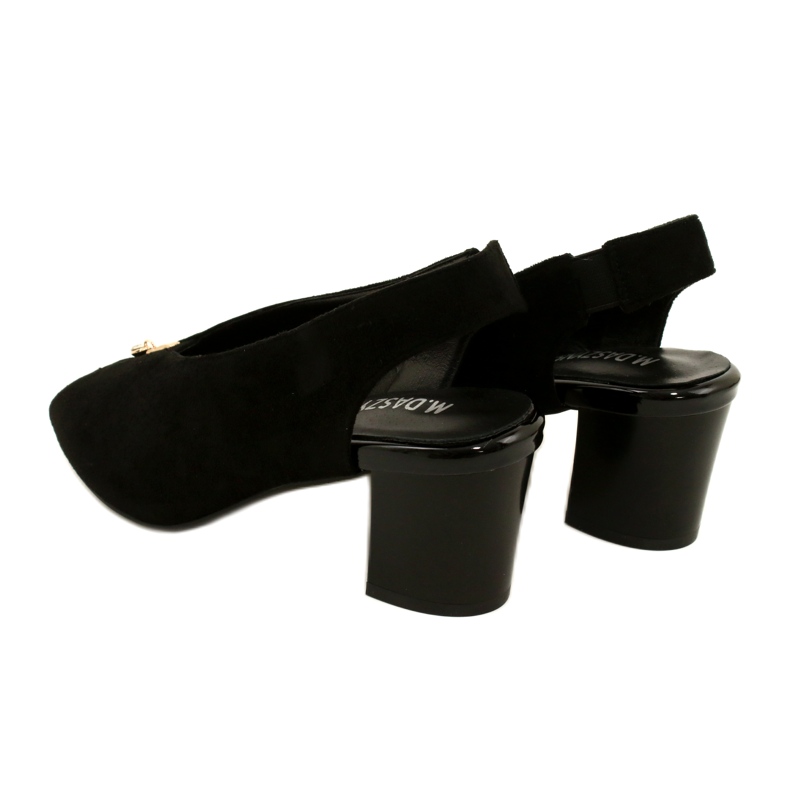 Sandalias de mujeres en el Daszyński Post SA169-6 Negro 4