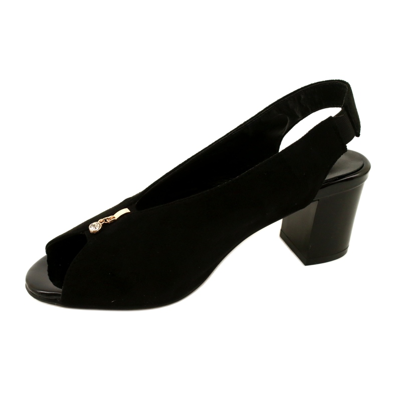 Sandalias de mujeres en el Daszyński Post SA169-6 Negro 2 Sandalias de mujeres en el Daszyński Post SA169-6 Negro 2