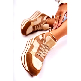 PS1 Deportivas Mujer Ante Marrón-Beige Elisse 3