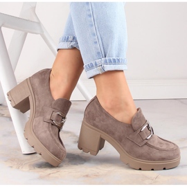 Zapatos mujer ante poste y plataforma beige Potocki SZ12041 1