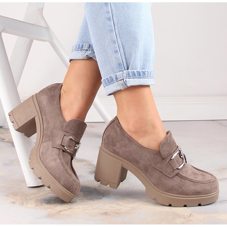 Zapatos mujer ante poste y plataforma beige Potocki SZ12041 1