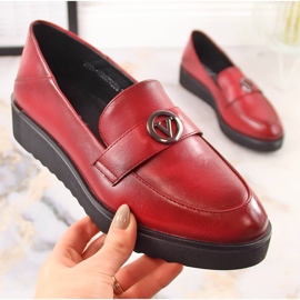 Zapatos mujer rojos con plataforma Vinceza 10857 2