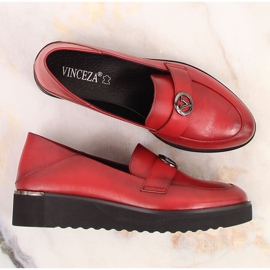 Zapatos mujer rojos con plataforma Vinceza 10857 4