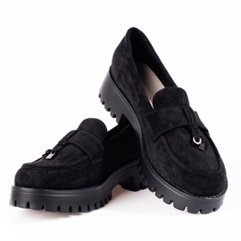 Zapatos plataforma mujer ante negro Shelovet 6