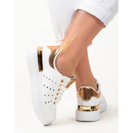 Deportivas Shelovet blancas con suela gruesa blanco 1