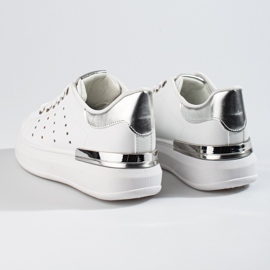 Deportivas Shelovet blancas con suela gruesa blanco 6