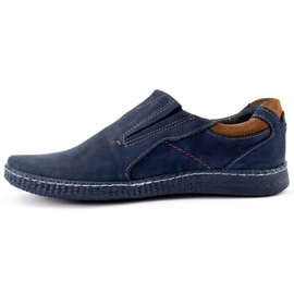 KOMODO Mocasines de hombre 862L azul marino 1