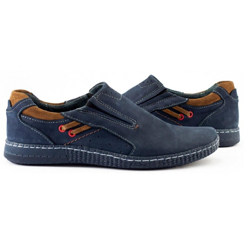 KOMODO Mocasines de hombre 862L azul marino 4