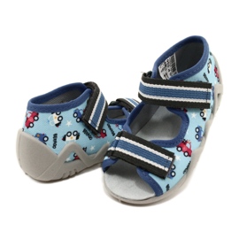 Zapatillas para niños de Befado inserta de cuero 350p036 azul en automóviles 5