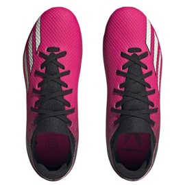 Adidas X Speedportal.3 Fg Jr GZ5071 zapatos de fútbol rosado rosas y morados 2