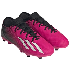 Adidas X Speedportal.3 Fg Jr GZ5071 zapatos de fútbol rosado rosas y morados 3