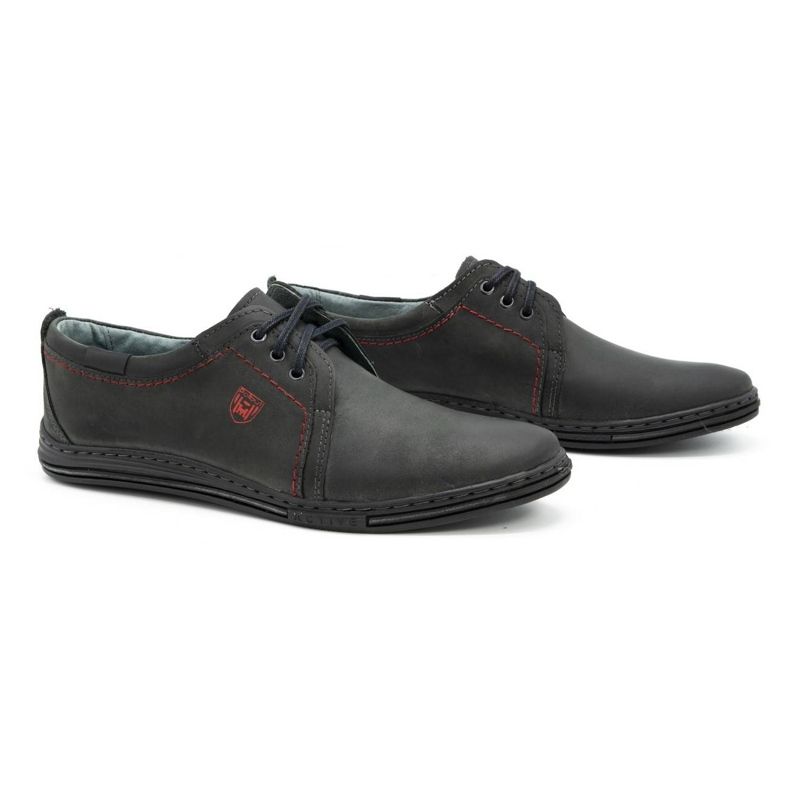 Polbut Zapatos de piel para hombre 343 gris 2