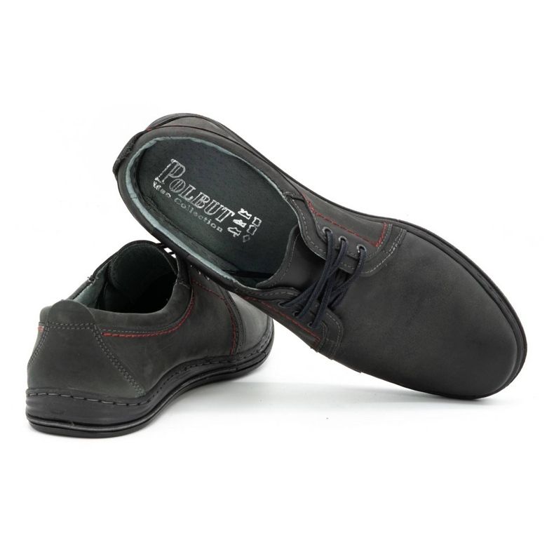 Polbut Zapatos de piel para hombre 343 gris 3