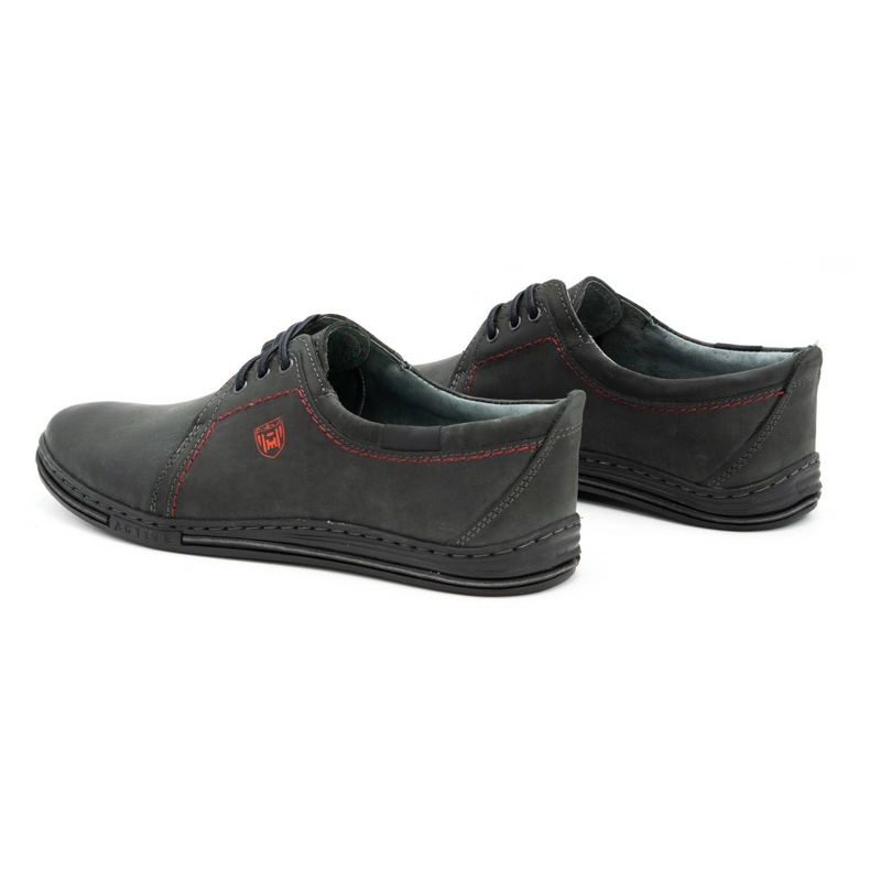 Polbut Zapatos de piel para hombre 343 gris 4