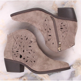 Bota cowboy mujer Jezzi ante calado gris RMR1921-42 4