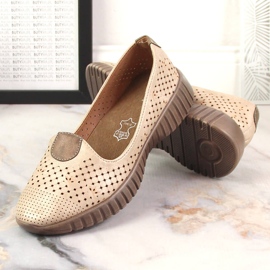 Zapatos calados mujer beige Jezzi RMR2270-4 7