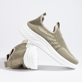 Zapatos deportivos calados de mujer Shelovet verde 4