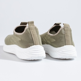 Zapatos deportivos calados de mujer Shelovet verde 6